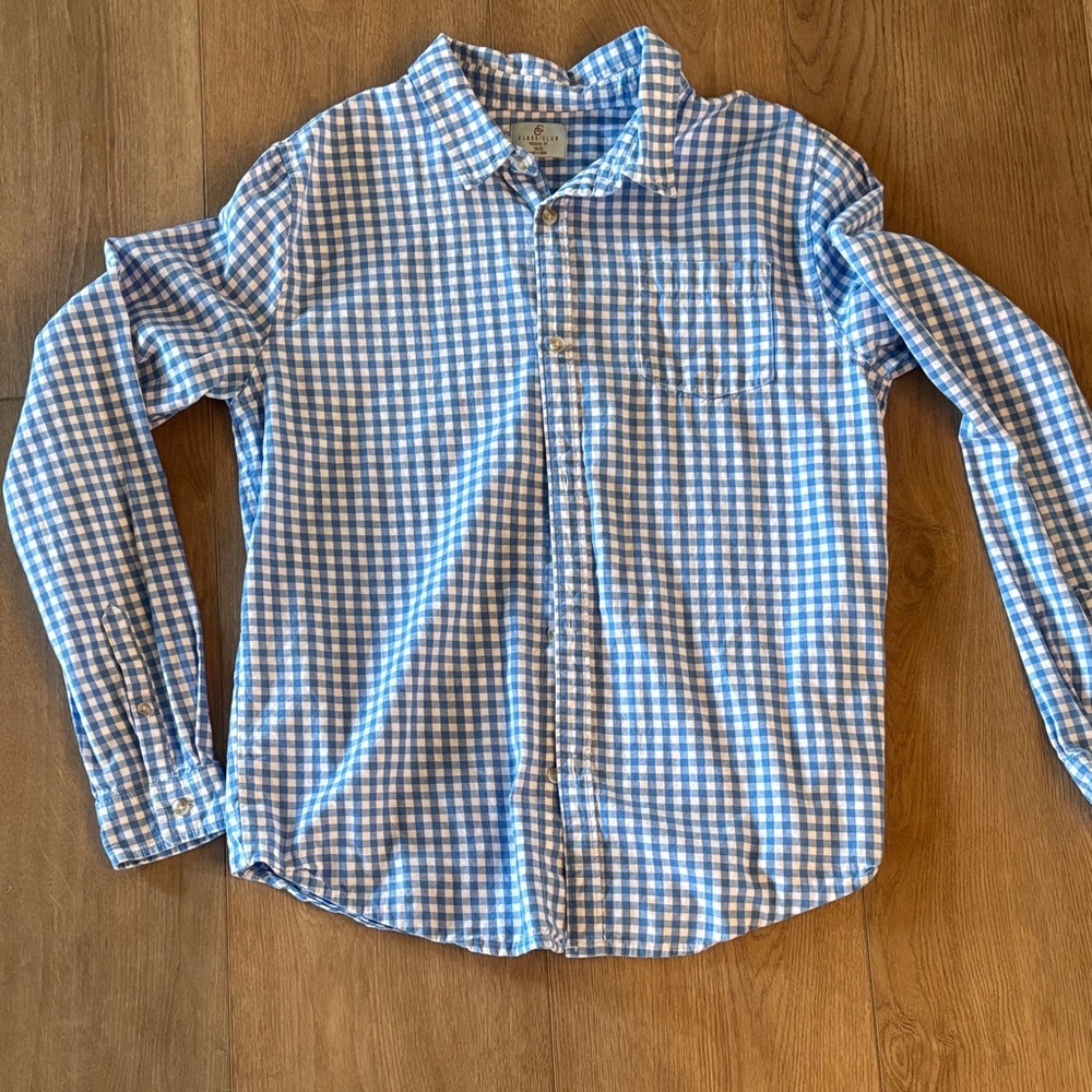 Class Club Light Blue Checkered Men's Shirt